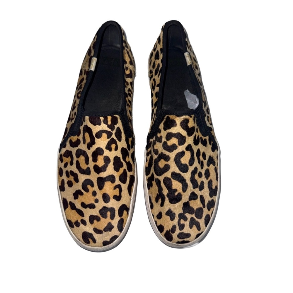 KATE SPADE Pony hair Leopard Animal Print Sneakers 8.5 - Picture 2 of 10